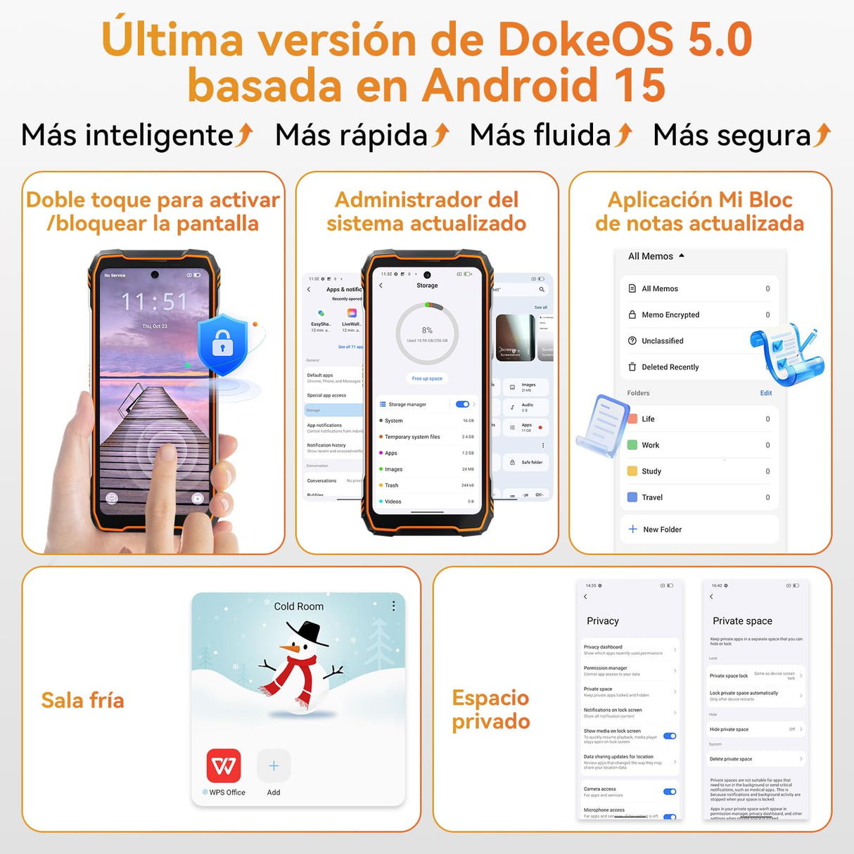 Blackview Xplore 1 Pro 5G Imágenes Térmicas Movil Resistente, Batería 20000mAh, 36GB+256GB/2TB TF, Android 15 Movil Irrompible, Dimensity 7050, 6.78" 120Hz 2.4K, 64MP+50MP, IP68/IP69K/OTG/NFC/GPS