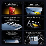 XIAOMI POCO F8 Ultra - Smartphone de 16+512GB, Pantalla AMOLED de 6,85” 120Hz, Snapdragon 8 Elite Gen 5, Carga Hypercharge 100W e inalámbrica 50W, Cargador no Incluido, Negro (Versión ES)