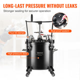VEVOR Tanque de Presión para Pintura en Aerosol de 20 L de Presión Ajustable de 70 PSI, Tanque de Pintura a Presión con Ruedas y Sellador para Reparación de Fugas para la Decoración del Hogar