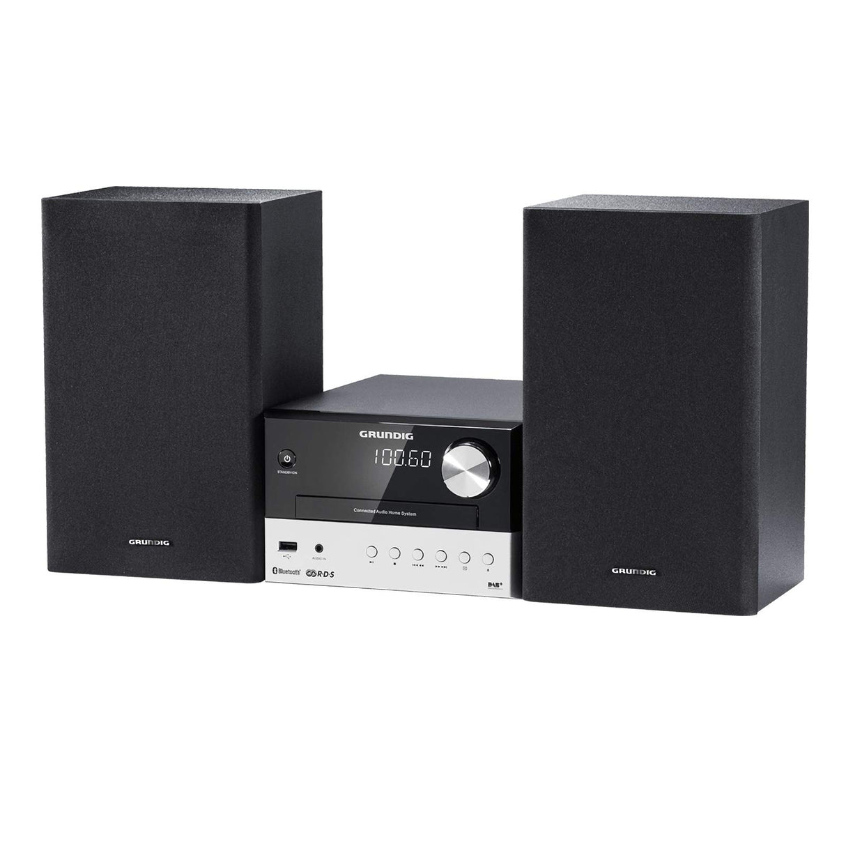 Grundig - Cms 1050 Dab+ BT kompakt Micro anlage (Bluetooth, cd-mp3-wiedergabe, USB anschluss) Schwarz/Silber