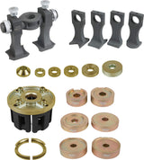 KS Tools 440.0650 Herramienta universal para montaje y desmontaje de rodamiento de rueda atornillado y compacto, 33 pzs