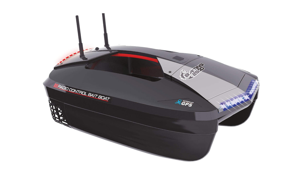 Amewi 26103 Baiting 2500G V2 GPS & Fischfinder Toslon TF520 - Barco de Pesca (2,4 GHz, Incluye Mando a Distancia, batería, Cargador, Bolsa de Transporte)