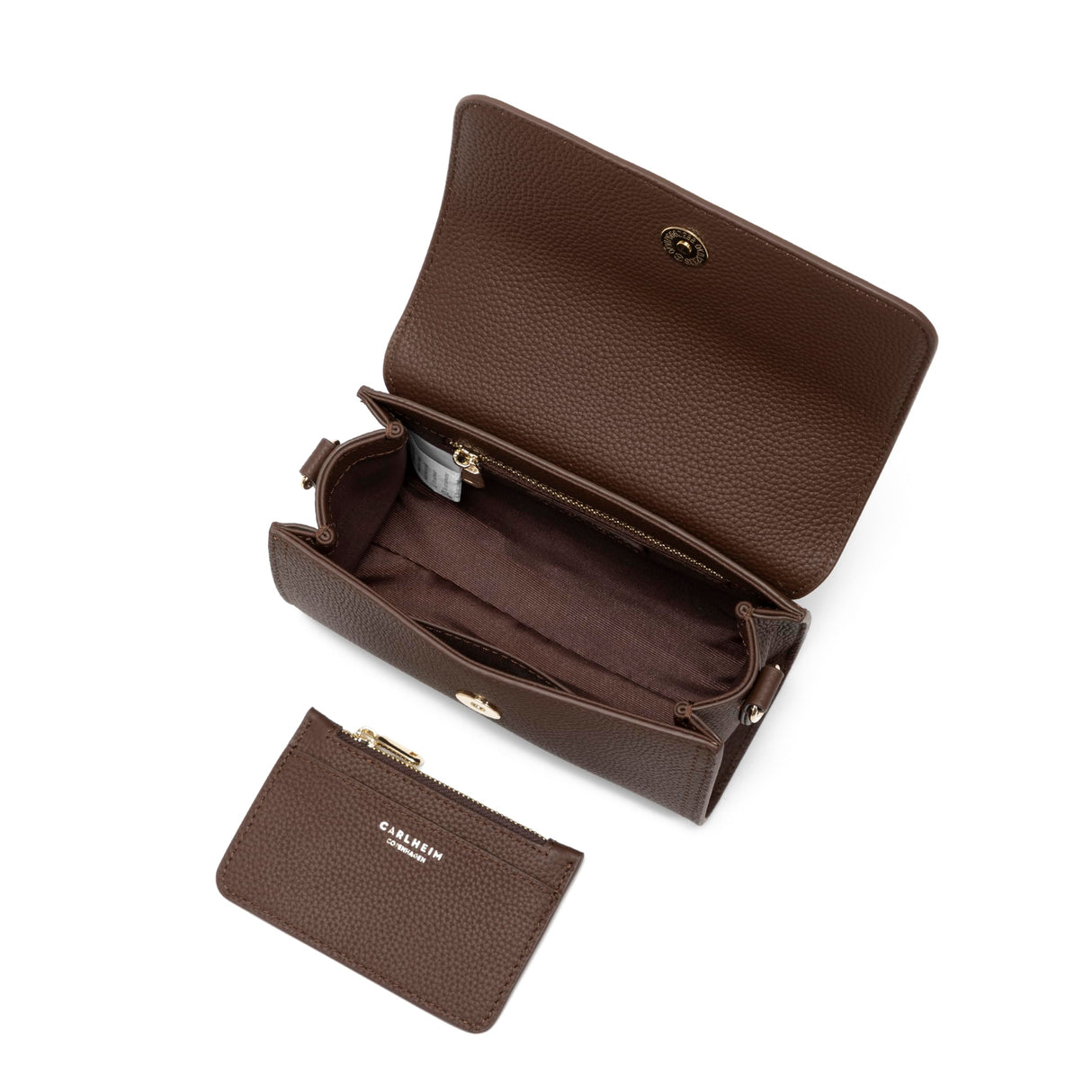 Carlheim, Gotland Genuine Leather collection, Scarlett Genuine Leather Handbag (Brown)