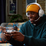 JBL Quantum 360P Auriculares inalámbricos con bluetooth para Playstation, micrófono desmontable, cancelación activa del ruido, QuantumSOUND Signature, 22 horas de batería, blanco
