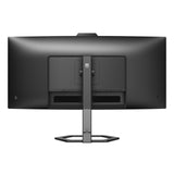 Philips 34E1C5600AM - Monitor Curvo WQHD de 34 Pulgadas, Webcam, Altura Regulable, Altavoz (3440x1440, 100Hz, HDMI, DisplayPort, USB-C, USB Hub) Negro