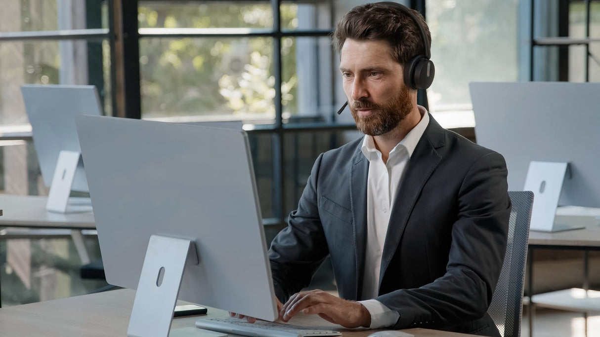 Yealink WH64 Dual Teams Casque Sans Fil Arceau Bureau/Centre d'appels Micro-USB Bluetooth Noir