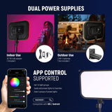 NEEWER 18,3" Panel de Luz Video Luz LED Foco RGB con Control App, 360° a Todo Color, 1 Paquete 60W 2500K ~ 8500K Panel RGB CRI/TLCI 97+ con 17 Efectos para Juegos Youtube Iluminación Fotografía