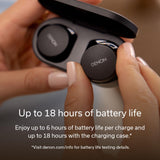 DENON PerL True Wireless Earbuds, Perfil de Sonido Personalizado, Auriculares con cancelación de Ruido, Auriculares Resistentes al Agua, con micrófonos Integrados y batería de Larga duración