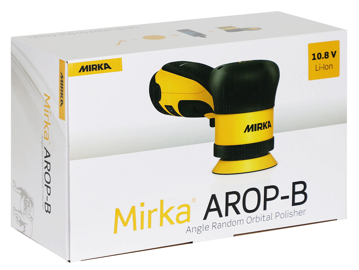 Mirka AROP-B 312NV Pulidora a batería, Ø 77mm, 4.000 - 7.000 rpm, max 12V, incluye batería 2.5Ah, carrera 12mm, 8991012311