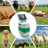 Llampec Pastor Eléctrico Solar 16S con Panel Solar 12v 5v Incluido – 4J 10.000V - 40 km de Alcance – Cerca eléctrica para Ganado, Caballos, Ovejas y Cerdos - Batería no incluida - Fabricado en España