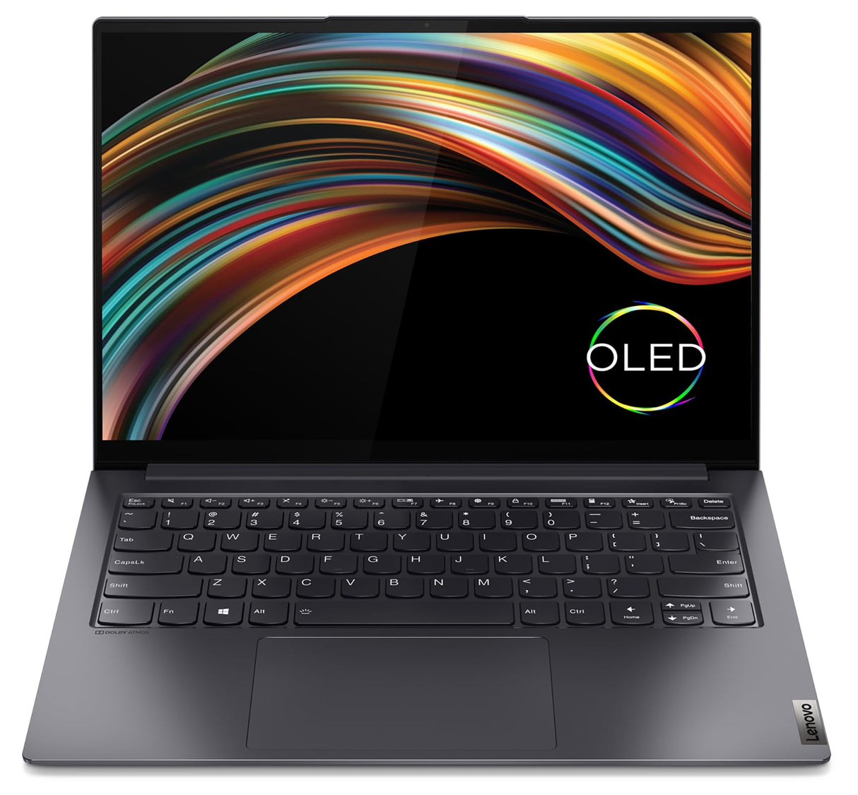 Lenovo Yoga Slim 7 Pro - Ordenador Portátil 14" 2.8K OLED 90Hz (AMD Ryzen 7 5800H,16GB RAM,512GB SSD,AMD Radeon Graphics,Windows 11 Home) Gris, Teclado QWERTY Portugués (82N50074PG)
