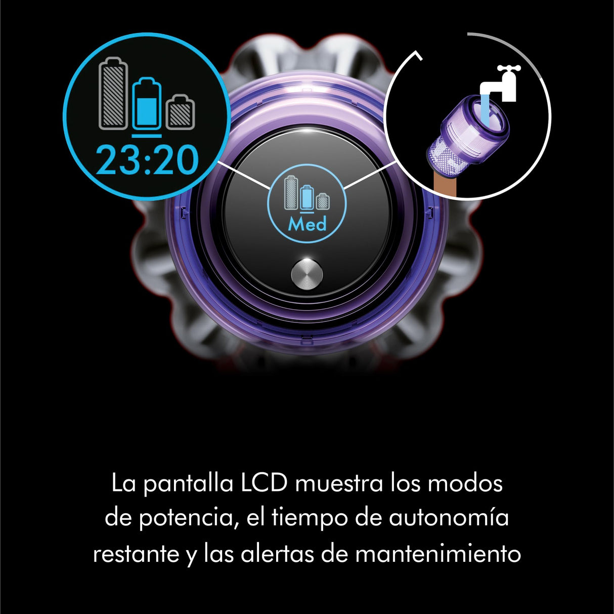 Dyson V11 Advanced Aspiradora Vertical sin Cable (níquel/Morado)