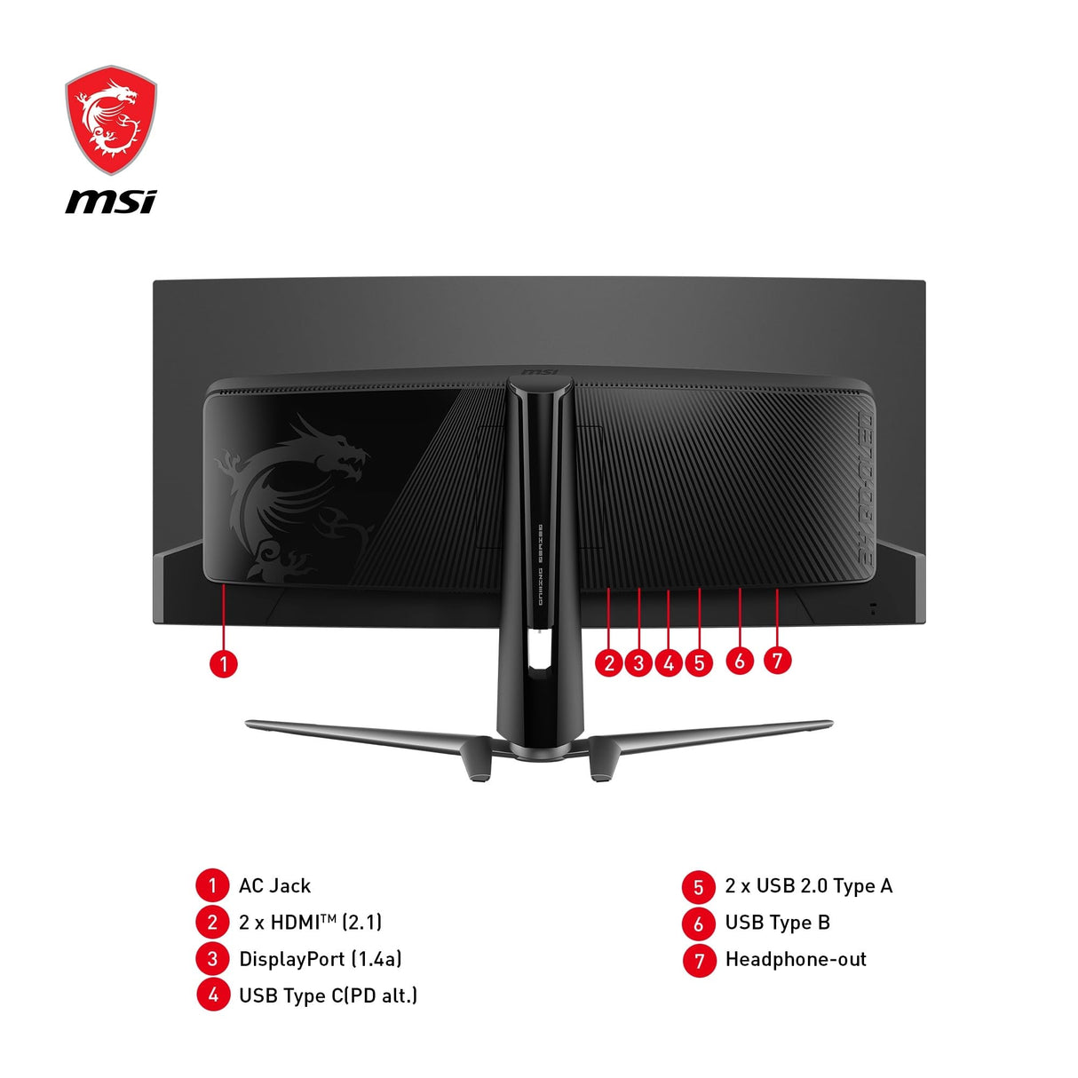 Msi Mag 341cqpde QD-Oled, GaminG-Monitor - 86.8 Cm (34.2" ), Schwarz, Uwqhd, QD-Oled, Curved, AdaptivE-Sync, Hdr, 175hz Panel - 1. Generation [energi