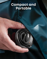 Soundcore Auriculares Open Ear V40i de Anker, Diseño Cristalino, Estuche sin Tapa, 4 Posiciones Ajustables para Cada Tamaño de Oreja, Graves más Ricos, IP55, 21H Reproducción, Llamadas Claras con IA
