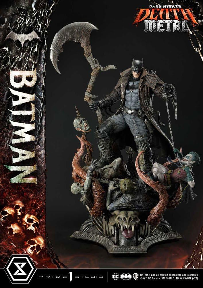 Prime 1 Studio Dark Knights: Metal 1/3 Death Metal Batman 105 cm