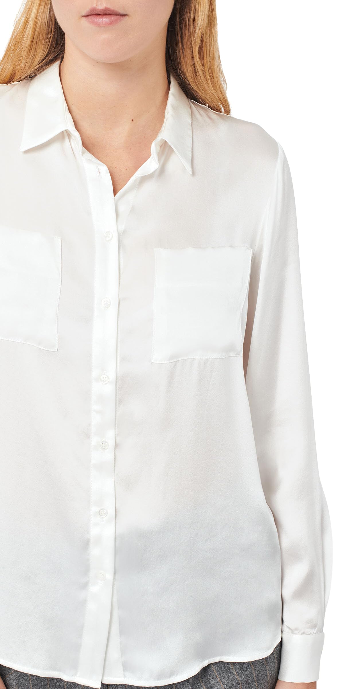 Caroll SK000-JEANNEB Camisa, Blanco, 40 para Mujer