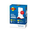 AVM Fritz!Repetidor 6000 (WiFi 6 repetidor con Tres Unidades de Radio: 5 GHz (2 x hasta 2400 Mbps) 2,4 GHz (hasta 1.200 Mbps, 2,5 Gigabit LAN y versión en alemán)