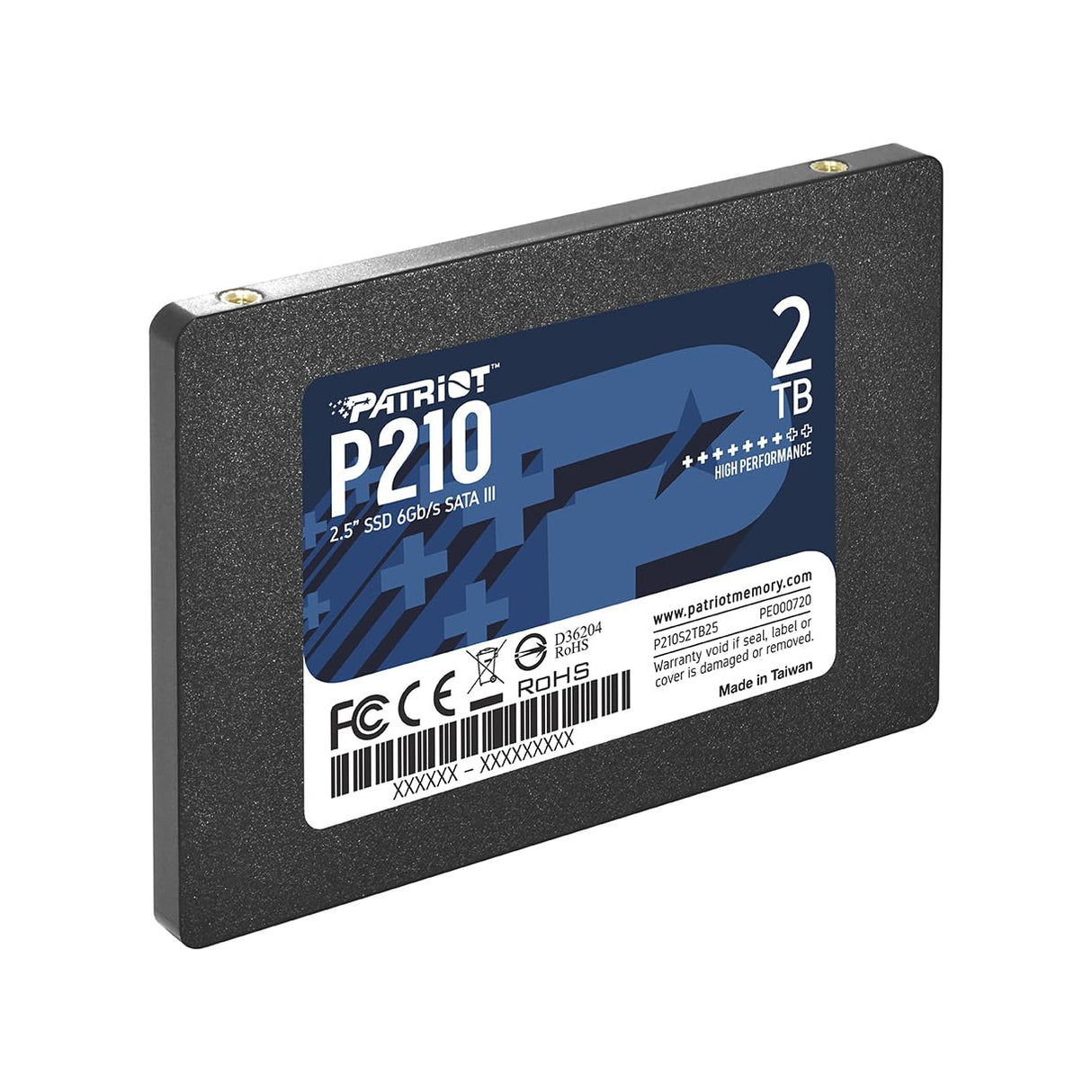 Patriot P210 SSD 2TB SATA III Disco Sólido Interno 2.5" - P210S2TB25