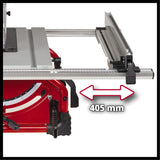 Einhell Sierra circular de mesa TE-TS 254 T (2000 W, arranque suave, mesa principal de Al, ensanchamiento de mesa, tope paralelo, tope angular, interruptor de sobrecarga, reg. de cuña separadora)