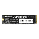 Verbatim Vi3000 NVMe M.2 - Unidad SSD Interna con 2 TB de Almacenamiento de Datos, Unidad de Estado sólido con Interfaz PCIe Gen 3, Color Negro