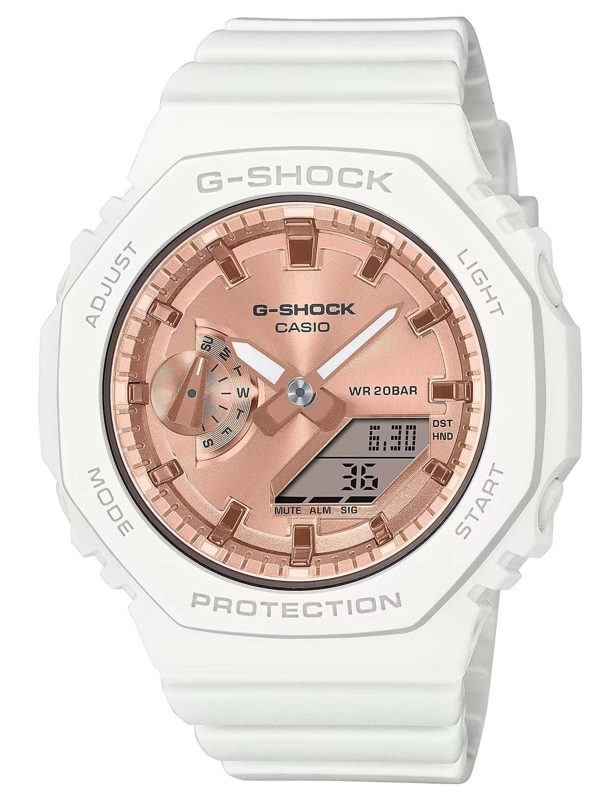 Casio Reloj Mujer Analogico/Digital Cuarzo con Correa de Resina GMA-S2100MD-7AER