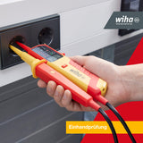 Wiha Comprobador de tensión y paso eMobility, 12-1.000 V CA, CAT IV incl. 2 pilas AAA (44319)