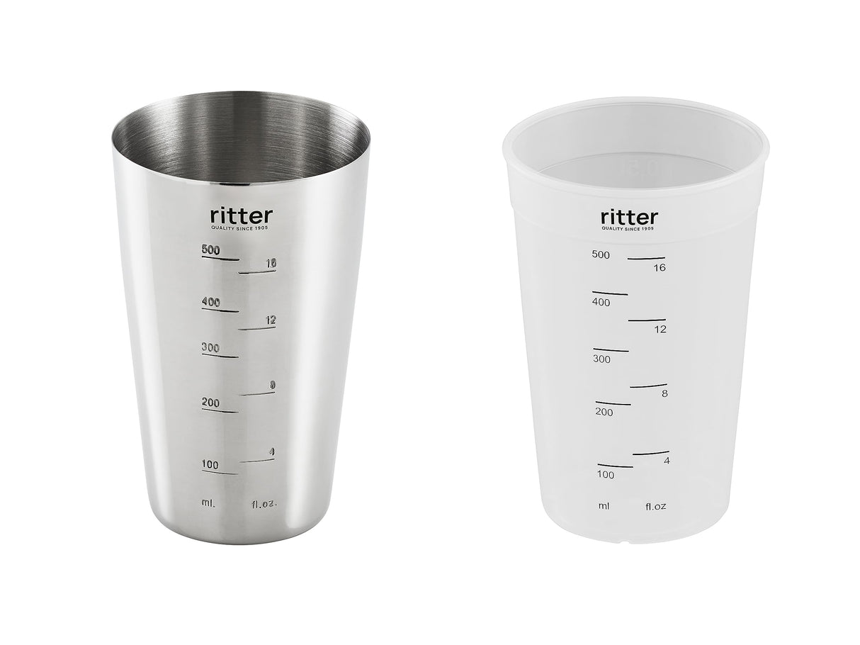 ritter stilo 7 Plus - Batidora de mano inalámbrica con batería de metal, fabricada en Alemania, color marrón claro