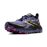 BROOKS Cascadia 18 GTX, Sneaker Mujer, Gris Azul/Negro/Rosa, 38 EU