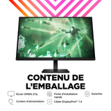 HP OMEN 27q - Pantalla para Juegos (27", 165 Hz, 1 ms, QHD, 2560 x 1440 píxeles, 16:9, antirreflejo, Altura Ajustable, HDR, AMD Freesync Premium, Altavoces Integrados)