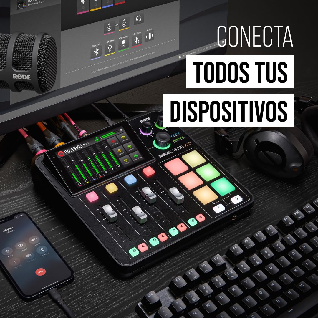 RØDECaster Duo Solución de producción todo en uno para podcasts, streaming, producción musical y creación de contenidos