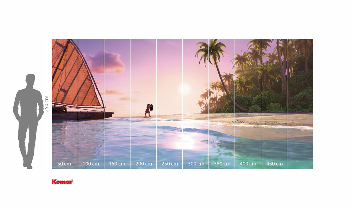 Komar WTD - Papel pintado fotográfico para habitación infantil (500 x 250 cm), diseño de Moana 2 Ocean Spirit de Disney