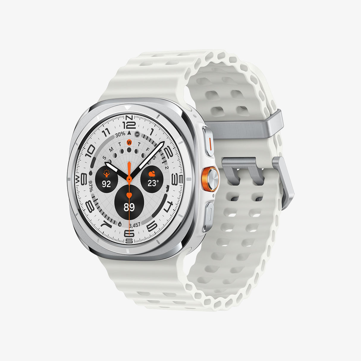 Samsung Galaxy Watch Ultra 2025 47mm - Smartwatch LTE con IA, Titanio, Botón Personalizable, Control de Salud, Garantía del Fabricante 3 Años + 1 año Extra, Blanco Titanio (Versión española)