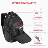 SwissGear Travel Tech Elite Scansmart Laptop Backpack Mochila para portátil, Gris Jaspeado, L para Hombre