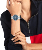 Tommy Hilfiger Reloj Analógico de Cuarzo Multifunción para Mujer con Correa de Acero Inoxidable Plateada - 1782657