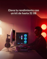 Lexar RGB DDR5 RAM 32GB Kit (2x16GB) 6000MHz CL28, PC Memoria 288-Pin UDIMM/Gaming Memoria computadora para Intel XMP 3.0/DRAM con tecnología SK hynix/CL28-36-36-68/1.4V