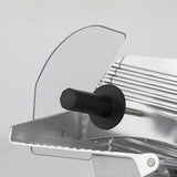 Cortadora de fiambre eléctrica H.Koenig MSX250, profesional, precisa, espesor de corte 0-12 mm, cuchilla italiana de 25 cm, afilador integrado, amplia bandeja, 282 rpm, plateado