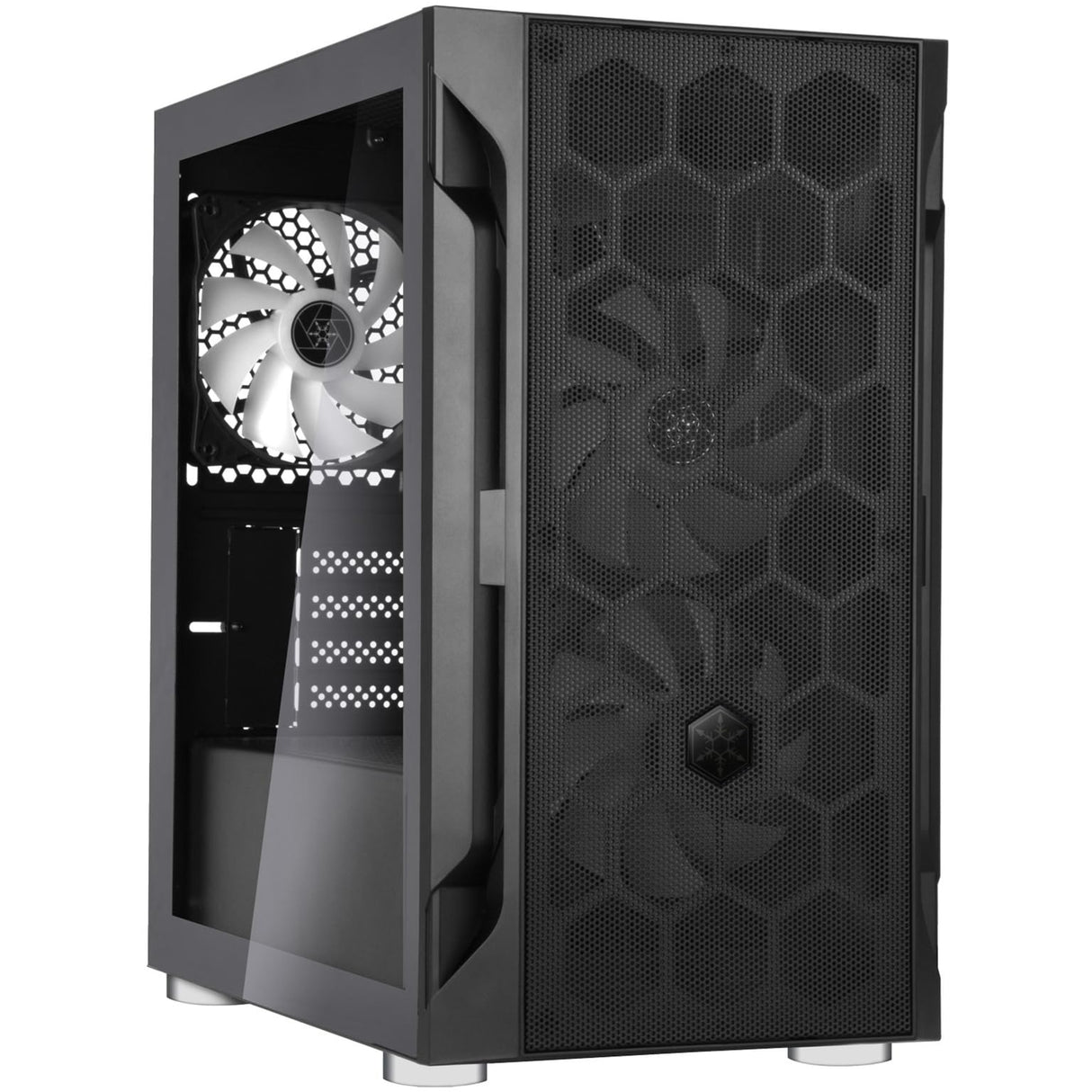 Silverstone Fara H1M Pro, Chasis Gaming Micro-ATX Elegante y Diferente con iluminación ARGB, SST-FAH1MB-PRO