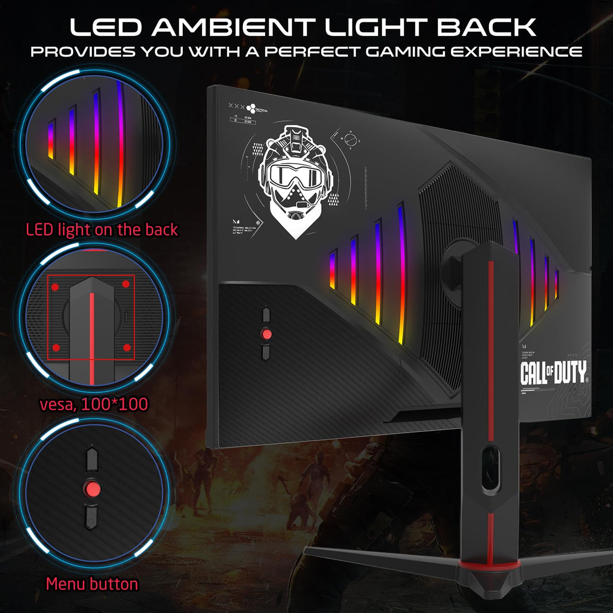 Twisted Minds GAMEON Call of Duty 27" FHD - 180 Hz - Black