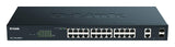 D-Link DGS-1100-26MPV2/E, Switch Smart 26 Puertos Gigabit, Combo, PoE, Power Over Ethernet, Gestión Web, Layer 2, VLAN, IGMP Snooping, VoIP VLAN, QoS, Seguridad Red - Cable de alimentación de la UE