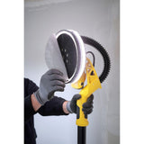 STANLEY FATMAX SFMEE500S-QS Lijadora Eléctrica para Panel de Yeso, con Cable, Potencia de 750 W, Diámetro de Disco 225 mm, Velocidad 1700 rpm, Anillo de Luz LED, Extensible hasta 1.8 mts
