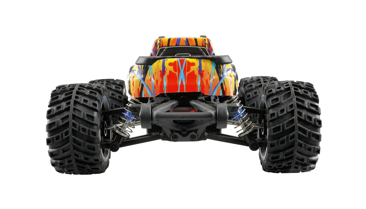 Amewi Hyper Go MTX20 Monster Truck brushless 1:20 RTR Incluye Mando a Distancia, batería, Cable de Carga