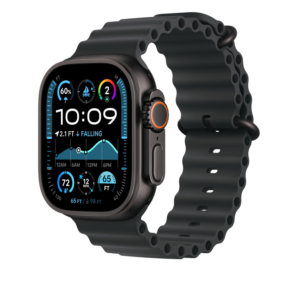 Apple Watch Band - Correa Ocean - 49 mm - Negro - Talla única
