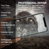 Seafree para iPhone X Pantalla de reemplazo 3D Touch Pantalla LCD digitalizador Conjunto Completo + Herramientas de reparación + Protector de Pantalla + TPU Caso + Sello a Prueba de Agua 5.8 Pulgadas