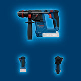 Bosch Professional 18V System martillo perforador a batería GBH 18V-18 X (ONECHUCK, incl. 2x 18V 2.0Ah, GAL 18V-40, GDE 24)