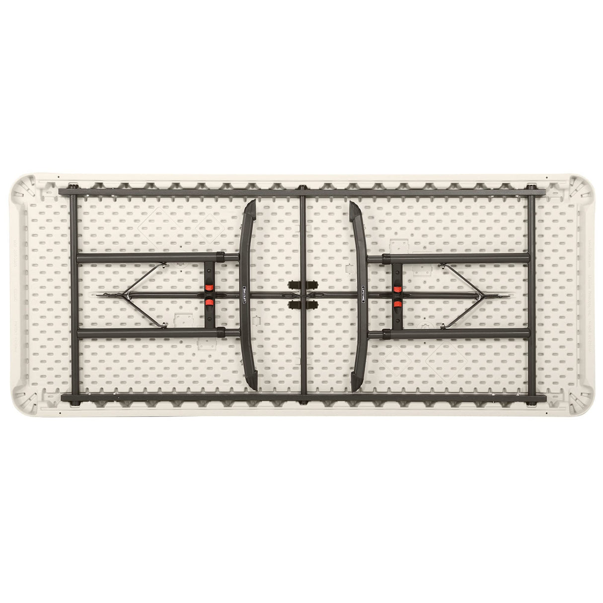 Lifetime 92123 - Mesa Plegable portátil Cuadrada Catering Ultrarresistente | Medidas 183x76cm, Altura Ajustable | Peso 15 kg, Duradera y Resistente | Capacidad 6 Personas