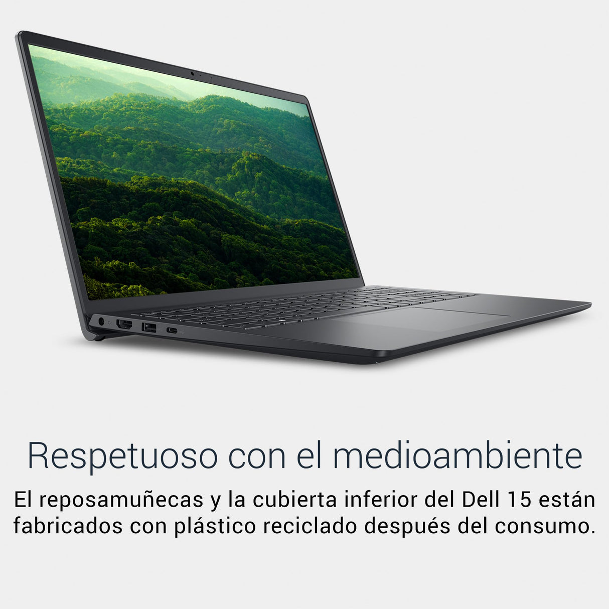 Dell 15 Ordenador Portátil DC15250 15.6" FHD 120Hz, Intel Core i3-1300U, 8GB RAM DDR4, 512GB SSD, Intel UHD, Windows 11 Home, Teclado retroiluminado QWERTY Español – Negro Carbón