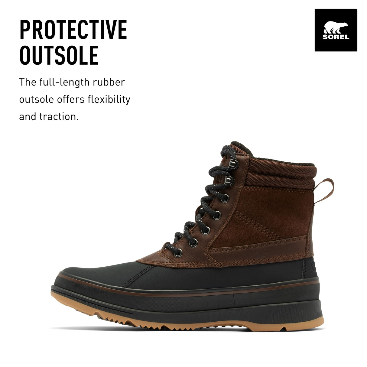 Sorel Ankeny 2 Boot Plus WP, Botas de invierno impermeables, Hombre, Tobacco Black Collection 2024 2025, 46 EU