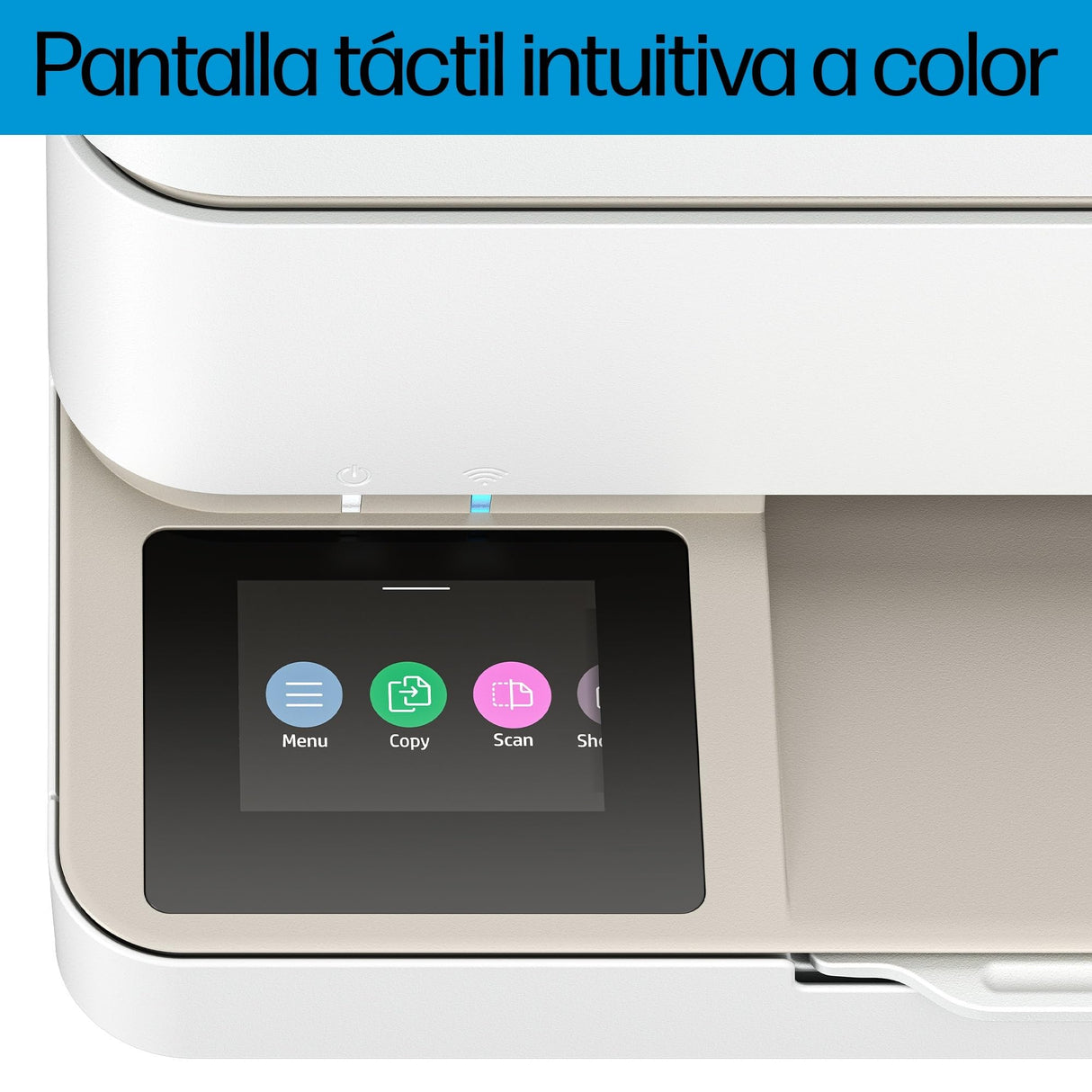 HP Envy 6120e 714L8B, Impresora multifunción de inyección de tinta A4 a color, Conexión Wi-Fi, Impresión a doble cara automática, hasta 10 ppm, 3 meses de impresión Instant Ink con HP+, Blanca