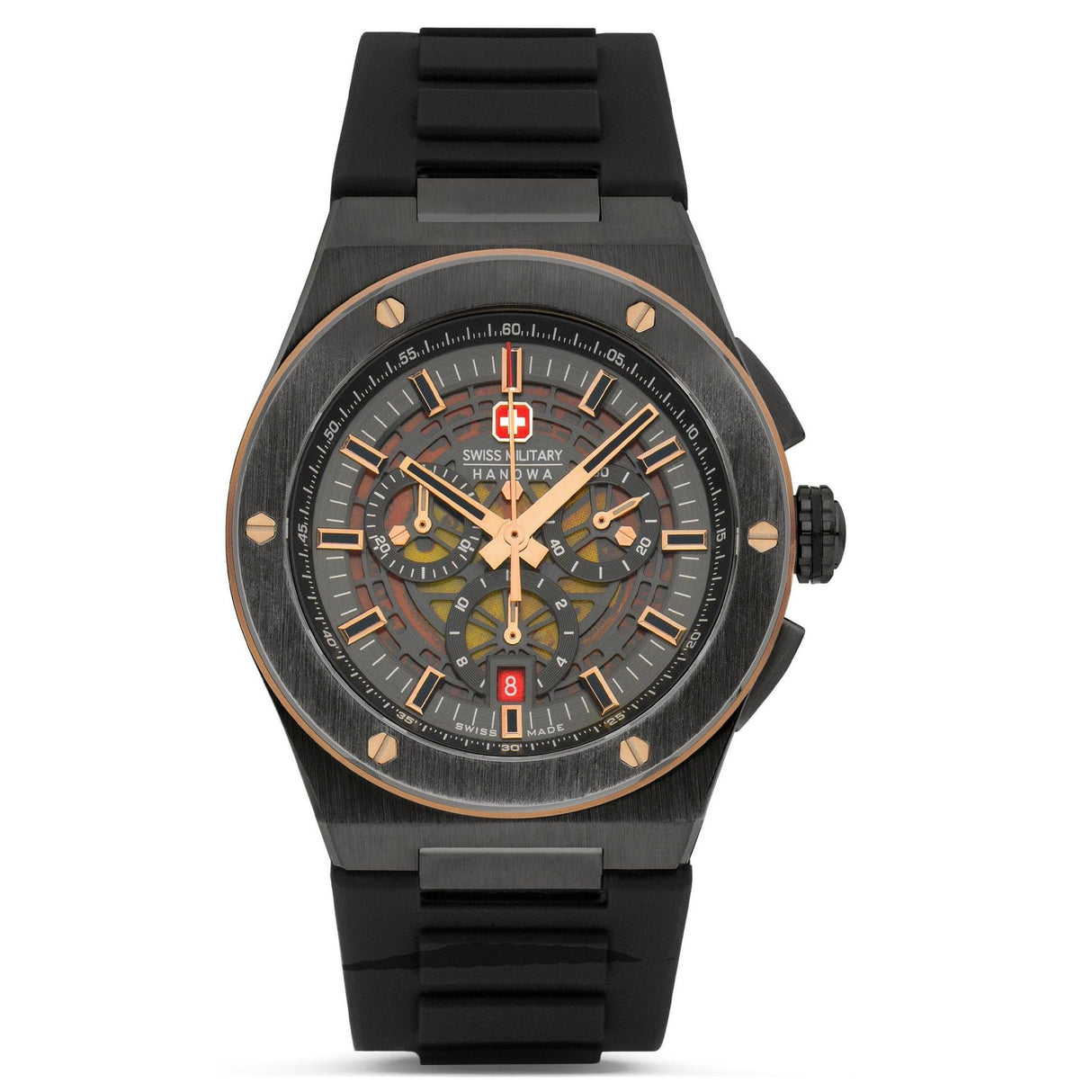 Swiss Military by Chrono Reloj Analógico para Hombres de Cuarzo con Correa en Silicona SMWGO0000941
