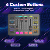 FIFINE XLR Streaming Micrófono Dinámico de Podcast, Mezclador de Audio, RGB Streaming Gaming Audio Mixer PC con Interfaz de XLR (AM8 + SC3)